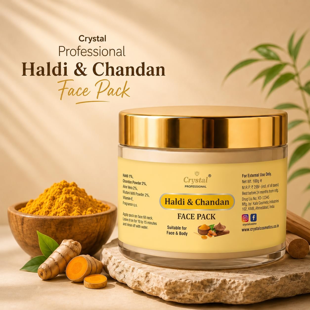 Haldi & Chandan Face Pack