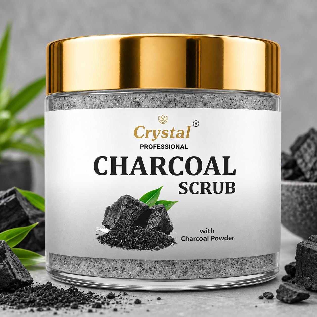 Charcoal Scrub | Clears Blackheads, Unclogs Pores, Removes Dirt, Revives Dull Skin | Deep Cleansing Face & Body Exfoliator | For All Skin Type (100ml)