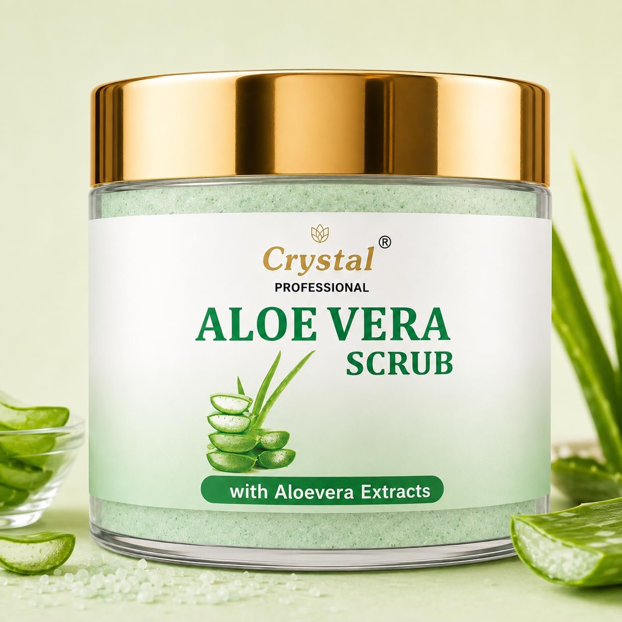 Aloe Vera Scrub | Anti-Acne, Anti-Aging, Brightening & Dark Spot Removal | Suitable for All Skin Types (100ml)