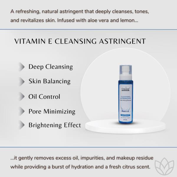 cleansing astringent vitamin E